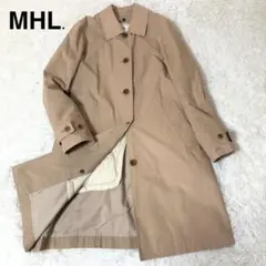 美品 MHL ライナー付きステンカラーコート 2 ベージュ MHL.ステンカラーコート ライナー付き