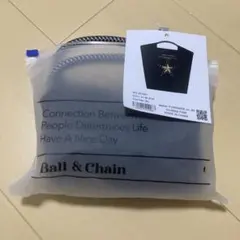 Ball & Chain ブラックエコバッグ Mサイズ　スター