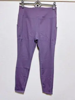 新品未使用✨ヨガパンツ 2XL パープル ポケット付き ヨガウェア 可愛い