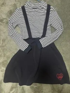 アルジー　ALGY 長袖　ワンピース レイヤード風　160cm