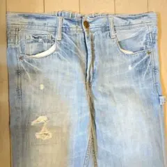 cepo ダメージ加工ライトブルーデニム