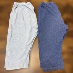 UNIQLO リラックスフィットレギンス（7分丈） 2枚セット　120サイズ