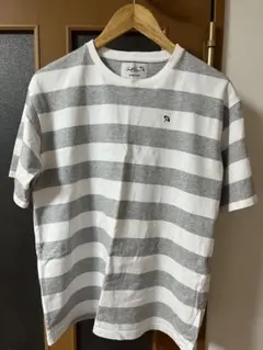 Arnold Palmer ボーダー Tシャツ グレー Mサイズのサムネイル