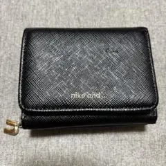 niko and ブラック 三つ折り財布