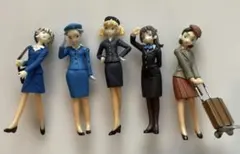 海洋堂　ANA CAユニフォームフィギュア5種セットのサムネイル