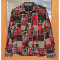 ミキハウス チェックシャツ ネルシャツ S or 150