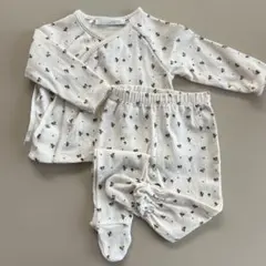 ZARA ベビー 花柄 ロンパース セット 68cm