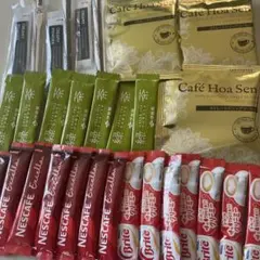 ドリップコーヒー 緑茶 粉末 クリーミー 詰め合わせセットのサムネイル