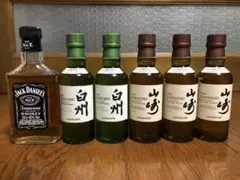 レア！ 未開封 サントリー 山崎ウィスキー10年 ミニボトル オマケ付き サントリー シングルモルト ウイスキー 山崎10年 180ml 12点