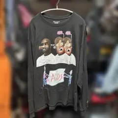 Champion 長袖カットソー ブラック グラフィック XL