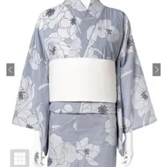 GRL 水彩花柄浴衣セット 青 gi1519 - メルカリ