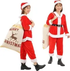 クリスマス サンタ ハロウィン コスプレ 6点セット フリーサイズ