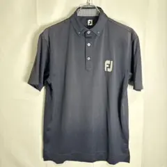 FootJoy フットジョイ 半袖 ポロシャツ ネイビー L