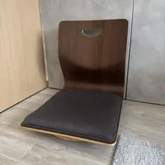 【美品】ニトリ 回転式座卓チェア コラン 座椅子 回転 和室 ブラウン