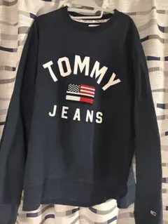 TOMMY JEANS ネイビー トレーナー L