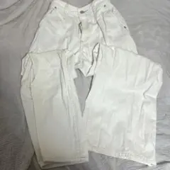 GU デニムワイドパンツ　Sサイズ