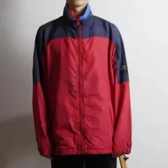 90s HELLY HANSEN ナイロンジャケット バイカラー 赤/EW84