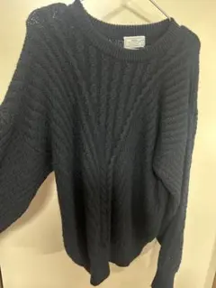 ADAX ダークグレー ニットセーター