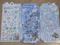 正規品　ボンボンドロップシール　よるねこボンボン　ねこねこボンボン　みずいろ