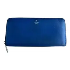 内装美品⭐︎LANVIN オンブルー　ワグラムシリーズ長財布のサムネイル