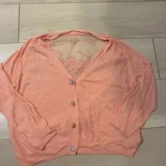 バック刺繍レース七分カーディガンのサムネイル