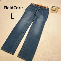 FieldCore フィールドコア ストレートデニム ブルー 綿 ワークマン/L