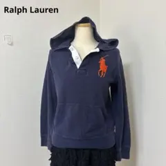 美品☆ラルフローレン☆ y2k 平成ギャル ビッグポニー ネイビー