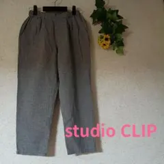 studio clip タック入り ワイドパンツ　Mのサムネイル