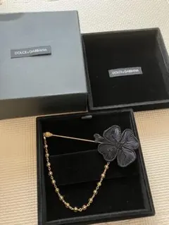 Dolce & Gabbana コレクション フラワー ブローチ ブラックのサムネイル