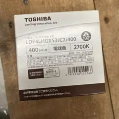 TOSHIBA LED電球 LDF4LHGX53/C7/400 5個セット