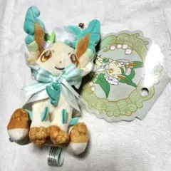 ◆ ポケセン リーフィア イースター ぬいぐるみマスコット