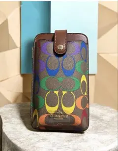 coachスマホショルダーバッグ