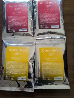 新品クイーンズヘナ クイーンズイエロー 4パック QUEENS HENNA QUEENS YELLOW 4パック - メルカリ
