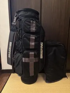 BRIEFING CR-5キャディバッグ マルチカムブラック&ヘッドカバーセット