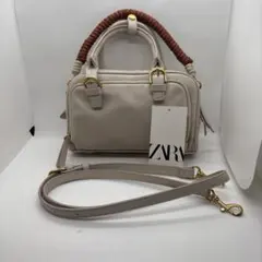 ZARA ロープストラップボストンバッグ
