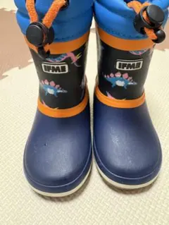 IFME 冬用長靴 恐竜柄14センチ