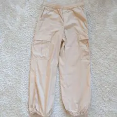 ユニクロ　イージーカーゴパンツ　ウエストゴム　ドローコード　カーゴパンツ　総ゴム