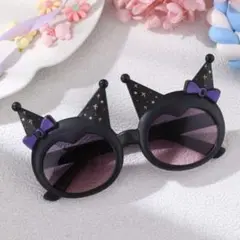 クロミちゃん　猫耳デザイン 黒　サングラス　サンリオ　マイメロディ