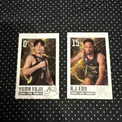 群馬クレインサンダーズ　#0 #15　チェキ風カード