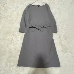 美品　アンタイトル　ワンピース　ベルト　千鳥柄　フォーマル　23AW 42