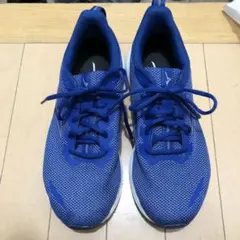 青いメッシュスニーカー