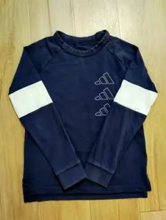adidas120〜140cm ネイビー 長袖カットソー　春服　アディダス