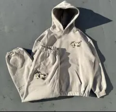 9090s_ Logo vintage Ballon Hoodieセットアップ