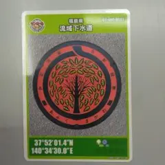 福島県 流域下水道 マンホールカード