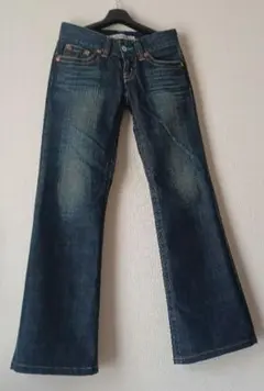 ユニクロ バギーデニムパンツ/ジーンズ/ストレートレッグ/レディース/Sボトムス