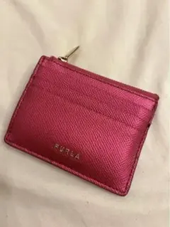 フルラ：小銭入れ　カードケース　ピンク