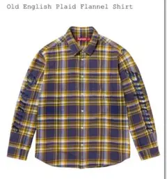 Supreme Old English Flannel Shirt NavyXL - メルカリ