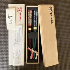 【大幅値下げ】若狭塗八角染箸＆水引箸置セット