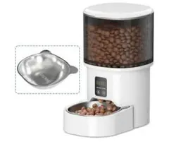 新品】自動給餌器 猫 WiFi スマホ遠隔操作 4L ペット 自動餌やり機 餌
