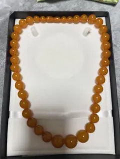 アクセサリー琥珀ネックレス16.9mm、重约52.2g（8）